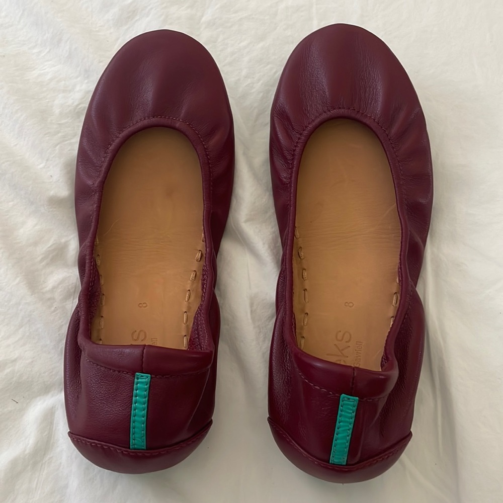 Burgandy Tieks Ballet Flats